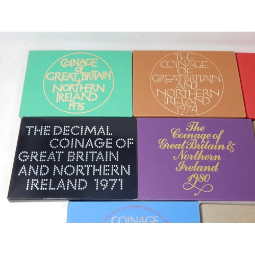 99 - UK Brilliant Uncirculated Coin sets 1983, 1984; UK Proof Sets 1971, 1973, 1974, 1975, 1976, 1977, 19... 