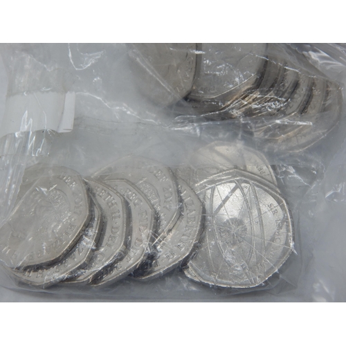 35 - Paddington at the Station sealed bag of 20 x 50p coins; Paddington at the Palace sealed bag of 20 x ... 