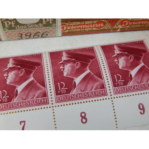 150 - Germany Third Reich Interest collection of WWII Adolph Hitler Mint Stamps in blocks and mini sheets