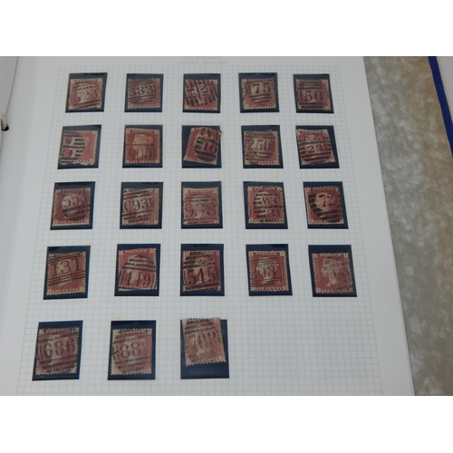 110 - Collection of 93 x Queen Victoria Penny Red stamps housed in a loose leaf file