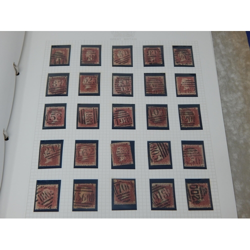 110 - Collection of 93 x Queen Victoria Penny Red stamps housed in a loose leaf file