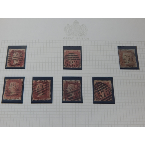 110 - Collection of 93 x Queen Victoria Penny Red stamps housed in a loose leaf file