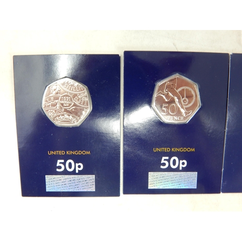 158 - Isle of Man Father Christmas £2 coin 2019; Samuel Pepys £2 coin 2019 in Royal Mint blister pack; 50t... 