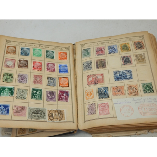 136 - An important collection of stamps housed in a vintage 