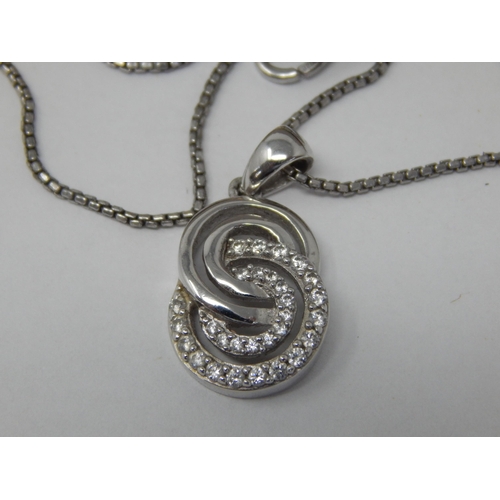 165 - Swarovski Pendant Necklace with Matching Earrings in Original Fitted Case Together with a 925 Silver... 