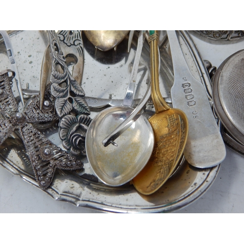 53 - Quantity of Foreign Silver to Include Spoons, Forks, Napkin Rings, Scrap etc: Weight 540g