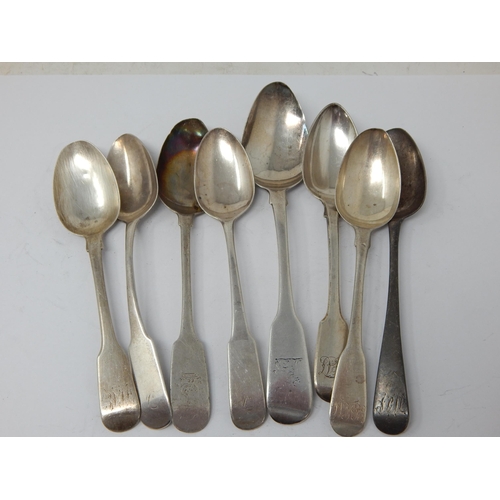 93 - Hallmarked Silver Georgian & Later Spoons: Weight 148g