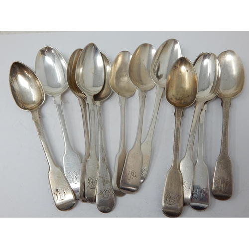 94 - Hallmarked Silver Georgian & Later Spoons: Weight 232g