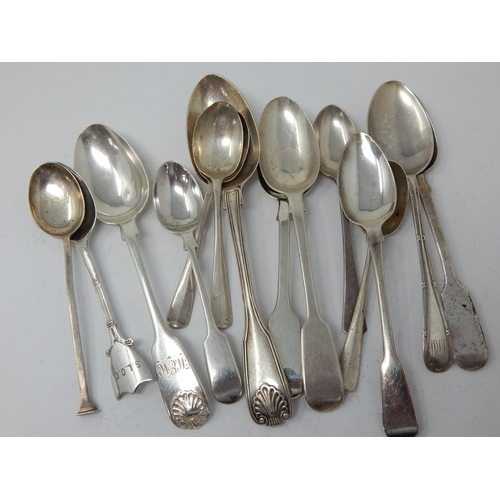 95 - Hallmarked Silver Georgian & Later Spoons: Weight 222g