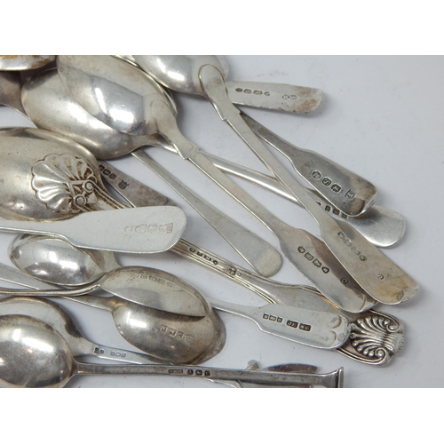 95 - Hallmarked Silver Georgian & Later Spoons: Weight 222g