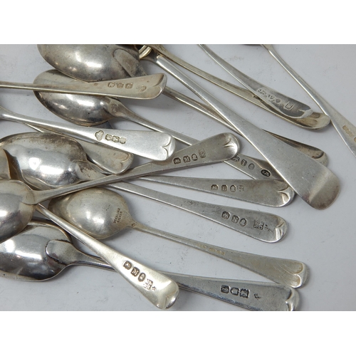 96 - Hallmarked Silver Georgian & Later Spoons: Weight 254g