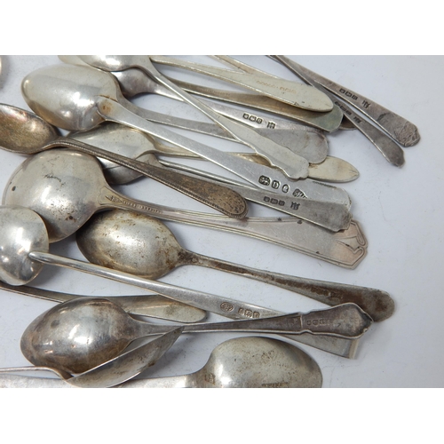 97 - Hallmarked Silver Georgian & Later Spoons: Weight 274g