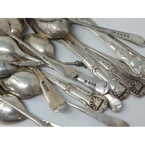 98 - Hallmarked Silver Georgian & Later Spoons: Weight 270g