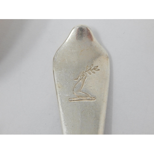 113 - Flatware: Spoons, Forks, Sauce Ladle: Hallmarked London 1929 by Lionel Alfred Crichton, Old Bond Str... 