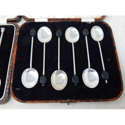 116 - Set of 6 Silver Seal Top Coffee Spoons Hallmarked Birmingham 1925 by William Suckling in Original Fi... 