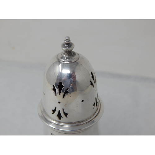 120 - Silver Sugar Shaker Hallmarked London 1971 by A. Chick & Sons Ltd: Height 14.5cm: Weight 94g