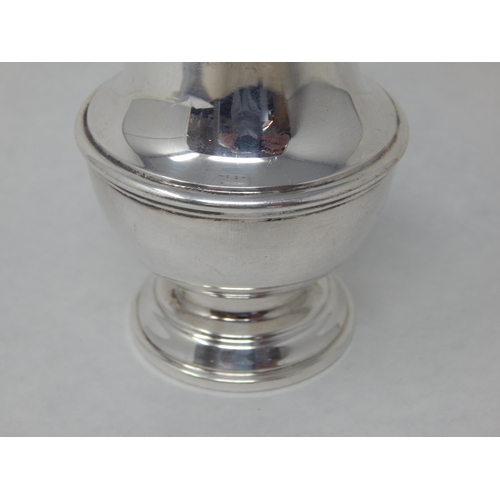 120 - Silver Sugar Shaker Hallmarked London 1971 by A. Chick & Sons Ltd: Height 14.5cm: Weight 94g