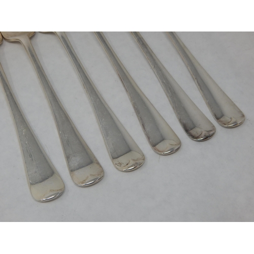 125 - 6 x Silver Dinner Forks Hallmarked London 1934 with Jubilee Hallmark by Josiah Williams & Co: Length... 