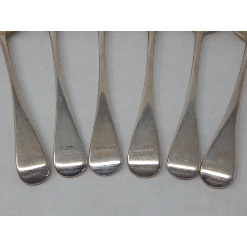 129 - 6 x Silver Dessert Spoons Hallmarked London 1893 by Charles Boyton: Length 17.5cm: Weight 306g