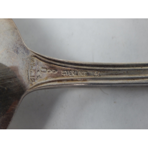 130 - 6 x Sterling Silver Tablespoons: Length 21cm: Weight 352g