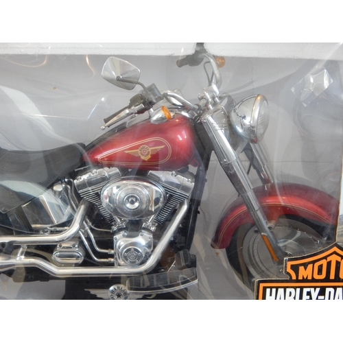 275 - Large Fully Functional Radio Controlled Model of a Harley Davidson Fat Boy. Real Sounds, Forward Dri... 