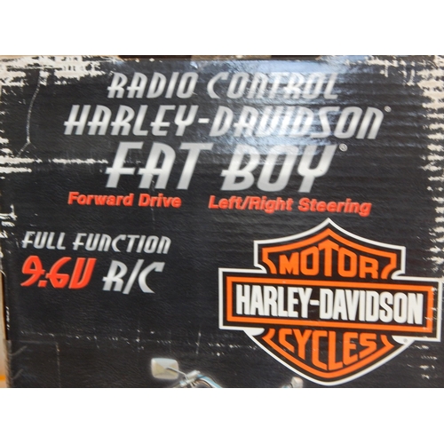 275 - Large Fully Functional Radio Controlled Model of a Harley Davidson Fat Boy. Real Sounds, Forward Dri... 