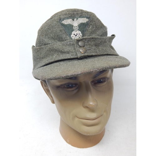 281 - M43 German Field Hat with SS insignia