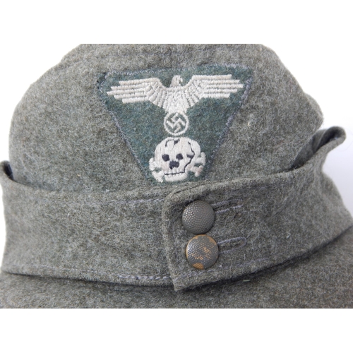 281 - M43 German Field Hat with SS insignia