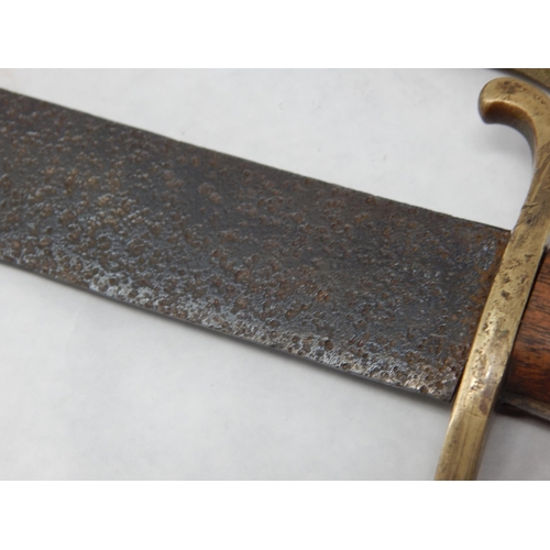 288 - German Luftwaffe survival machete. Rare machete in semi-relic condition recovered from a crash site ... 