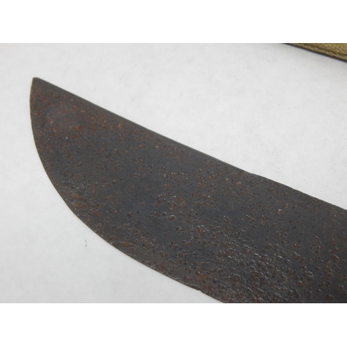 288 - German Luftwaffe survival machete. Rare machete in semi-relic condition recovered from a crash site ... 