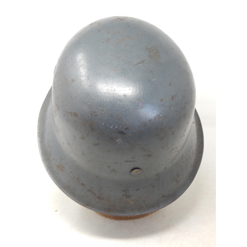 289 - WW2 German M42 Luftwaffe helmet rebadged to the Feldherrnhalle Division. Small repair to shell. Comp... 