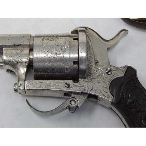 290 - 2 x pinfire revolvers of Continental manufacture from the 1870’s inc. Lefachaux and smaller model wi... 