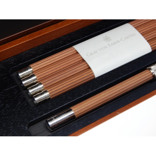 298 - GRAF VON FABER-CASTELL GVFC Desk Set No 1, Brown: Unused & as New: Original Cost £400.00