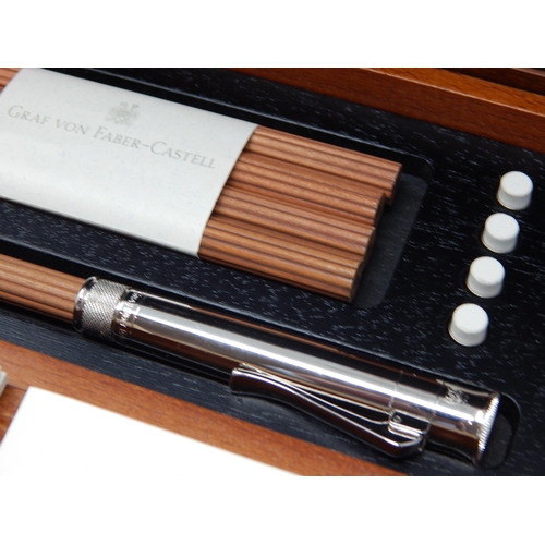 298 - GRAF VON FABER-CASTELL GVFC Desk Set No 1, Brown: Unused & as New: Original Cost £400.00