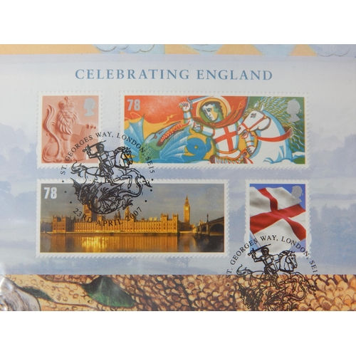 889 - Celebrating England Commemorative First Day Cover with Medallion.