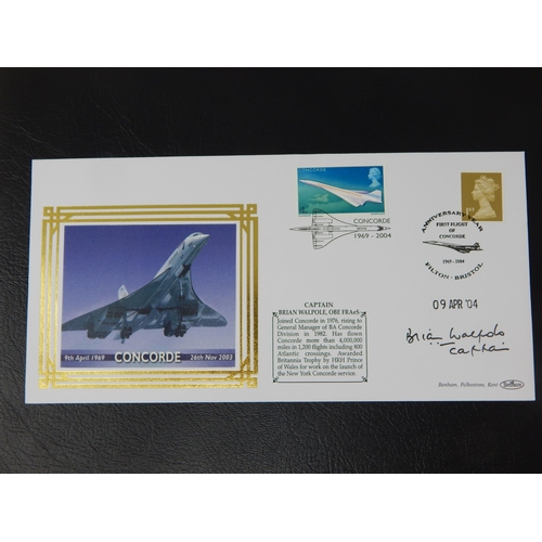 901 - Concorde Cover signed by Captain Brian Walpole OBE