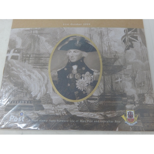 890 - The 200th Anniversary of the Battle of Trafalgar joint issue Isle of Man and Gibraltar Post set in f... 