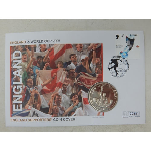 897 - England Supporters Coin Cover World Cup Winners Coin Cover