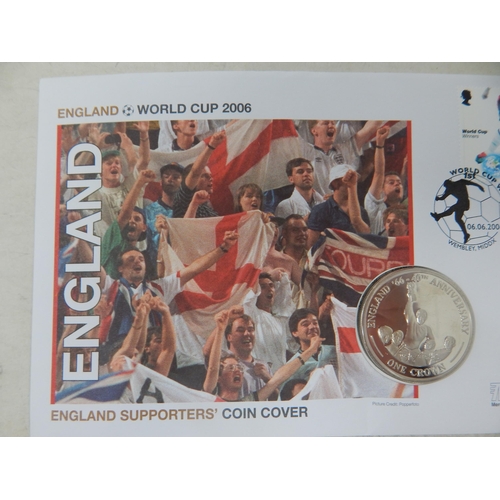 897 - England Supporters Coin Cover World Cup Winners Coin Cover