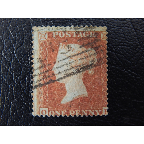 60 - GB QV 1854-57 1d red-brown, wmk large crown, plate 16, SG26, FU centred right