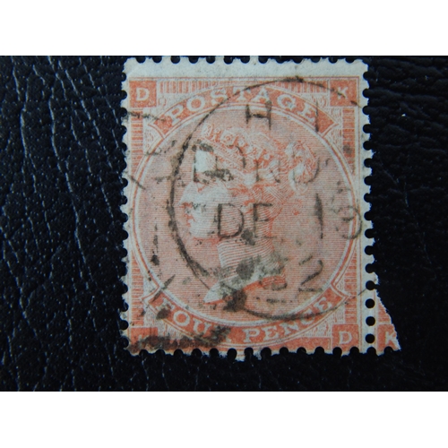 74 - GB QV 1862-64 4d pale red, wmk large garter SG80, good to FU (cat £140)