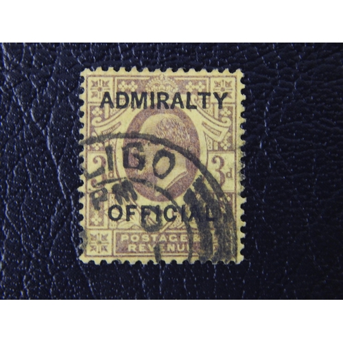 103 - KEVll Departmental Officials Admiralty 1903 3d dull purple/orange-yellow SG0106 FU (cat £160)