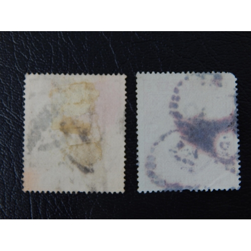 92 - GB QV 1883-84 2s6d lilac & 5s rose SG178 & 1880 ave.u (5s with blunt corner perf) (cat £410)