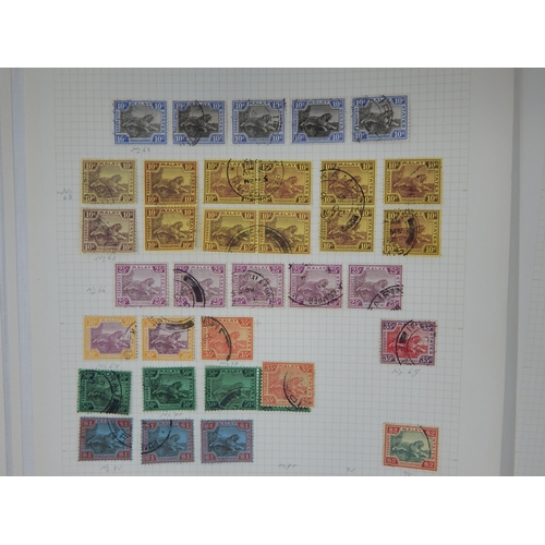 111 - Federated Malay States  on 3 sheets MH/Used (cat £163+)