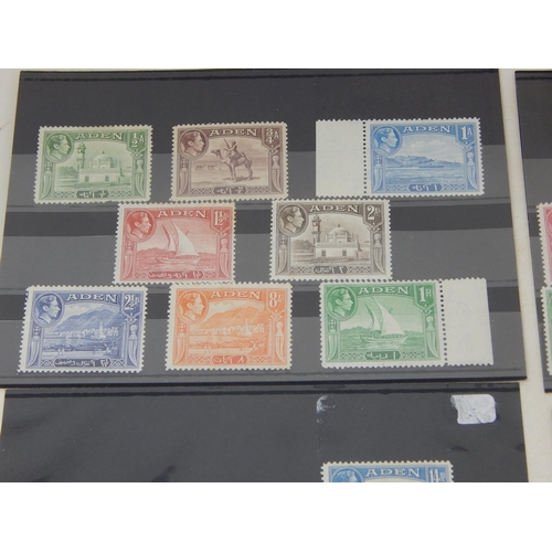 116 - A selection of 58 stamps from Aden. Some unmounted mint but mostly mint hinged