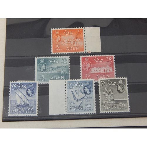 116 - A selection of 58 stamps from Aden. Some unmounted mint but mostly mint hinged