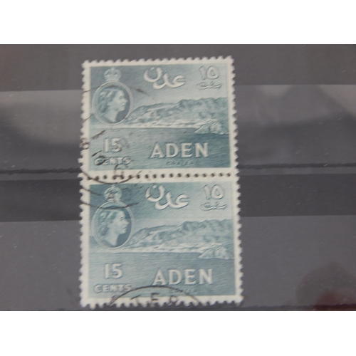 116 - A selection of 58 stamps from Aden. Some unmounted mint but mostly mint hinged