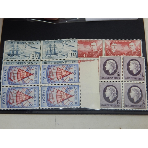 117 - A selection of British Antarctic Territory Ross Dependency stamps. All unmounted mint