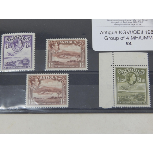 118 - Collection of stamps from Antigua. A mixture of Mint, mint hinged and Very fine Used