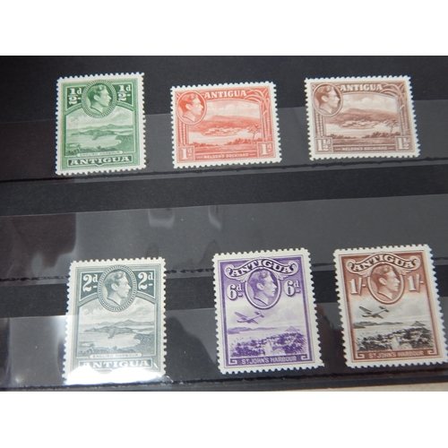 118 - Collection of stamps from Antigua. A mixture of Mint, mint hinged and Very fine Used